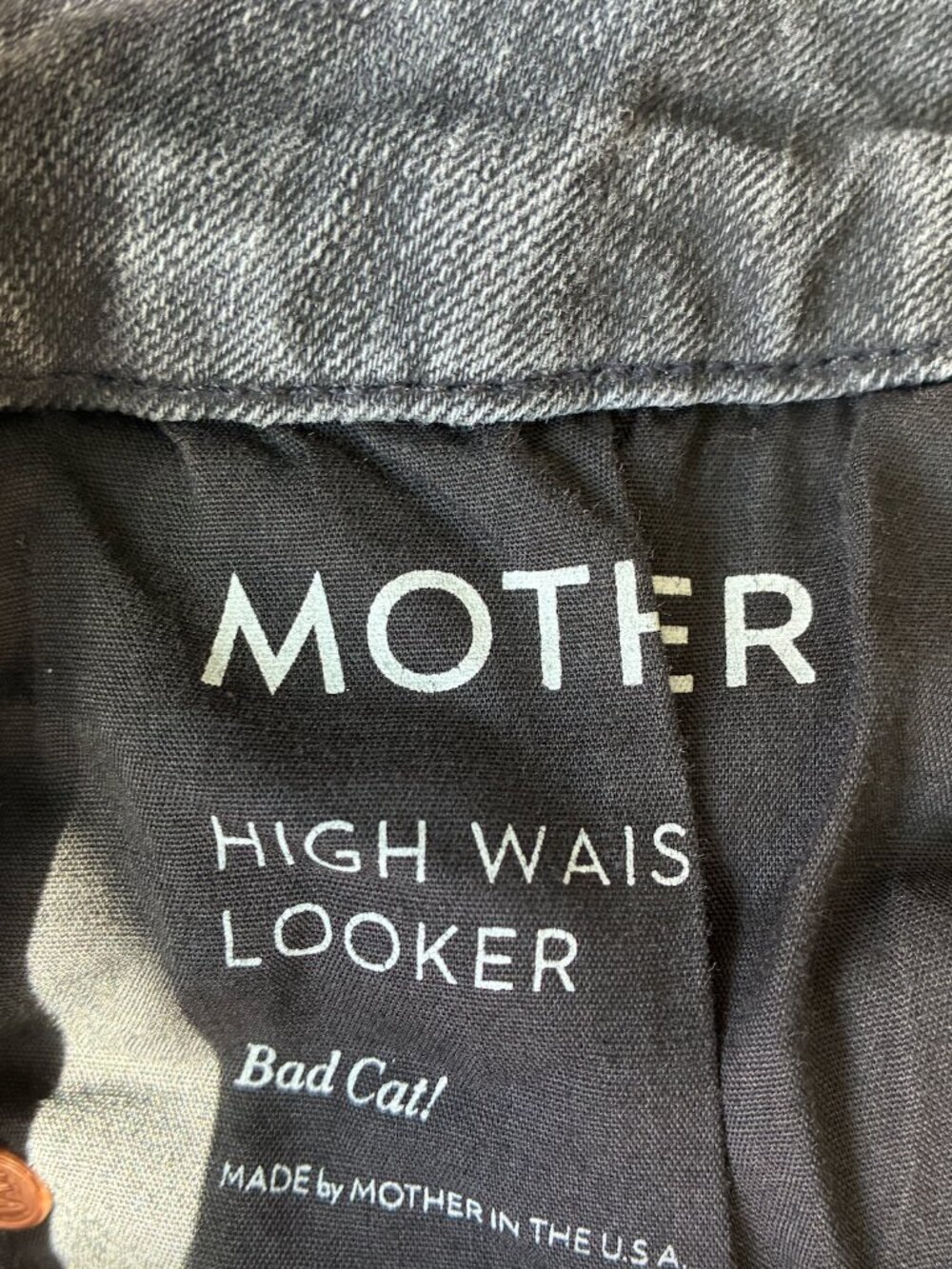 Mother High Waisted Looker Wash Skinny Jeans in Bad Cat - Size 29 - Picture 11 of 11